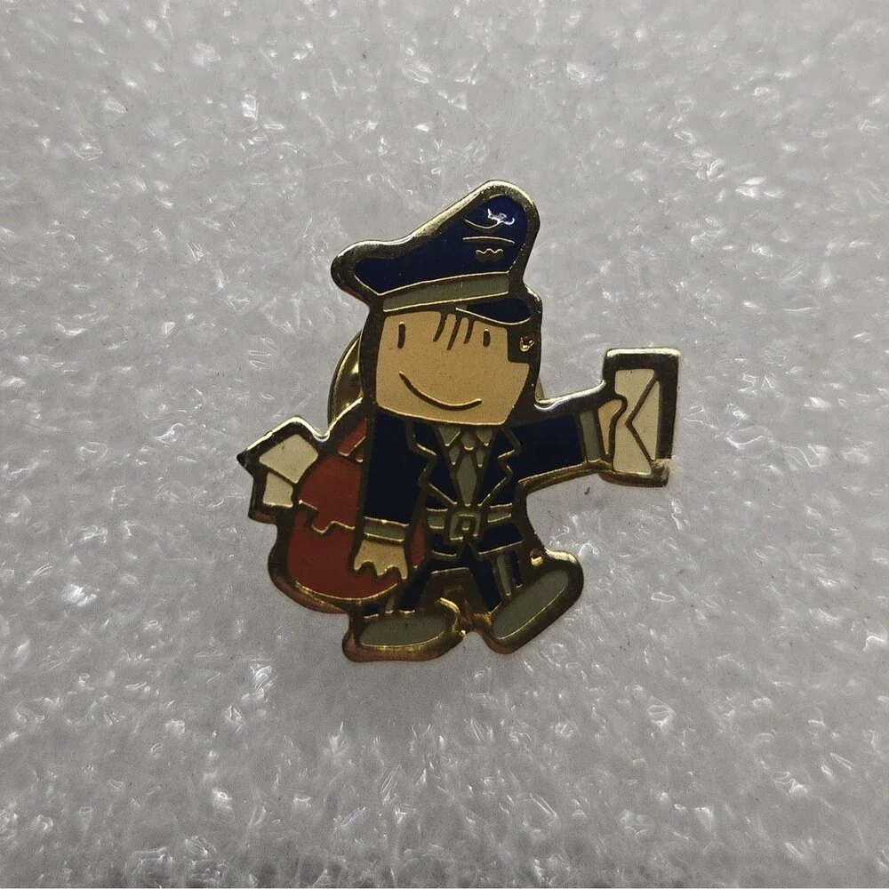 1992 USPS Olympic Sponsor Pin Barcelona Games Cobi Mail Carrier
